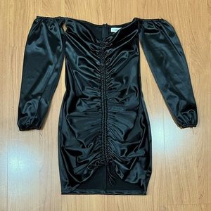 ADIKA SATIN AMARILLO DRESS